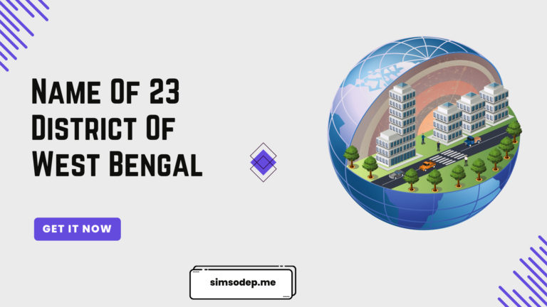 Name Of 23 District Of West Bengal